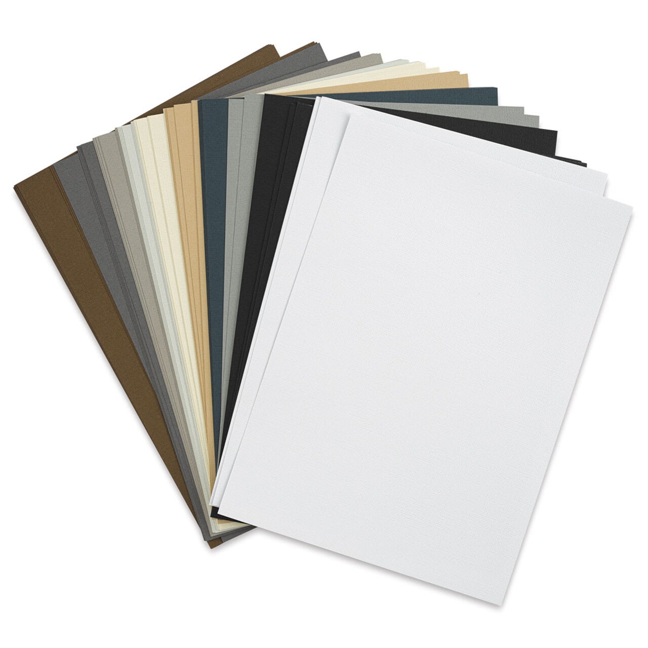 Sizzix Surfacez Cardstock - Neutral Colors, Package of 60 Sheets, 8-1/4"W x 11-3/4"L, 216 gsm